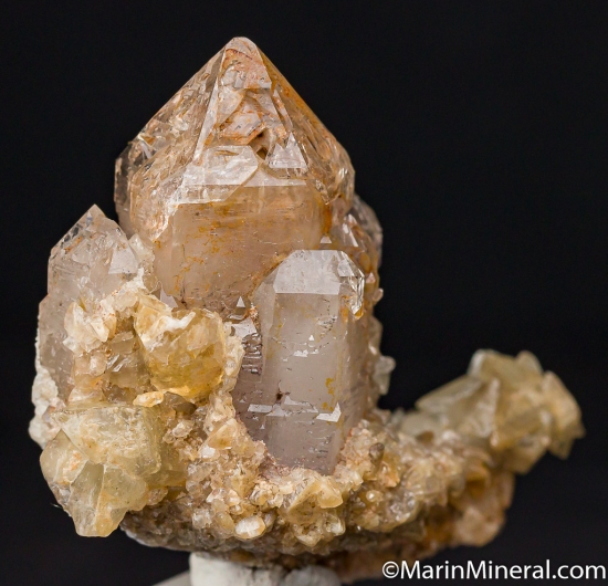 Quartz with Calcite from Bog Mine, American Fork Mining District, Wasatch Mountains, Utah Co., Utah, USA [db_pics/pics/CT346b.jpg]