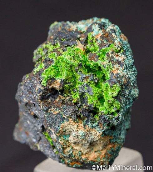 Arthurite from Copper Stope, Majuba Hill Mine, Pershing Co., Nevada, USA [db_pics/pics/CT377c.jpg]