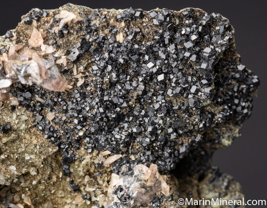 Titanite with Melanite from MT Jeannes Pit No. 2, Clear Creek, San Benito Co., California, USA [db_pics/pics/CT712d.jpg]