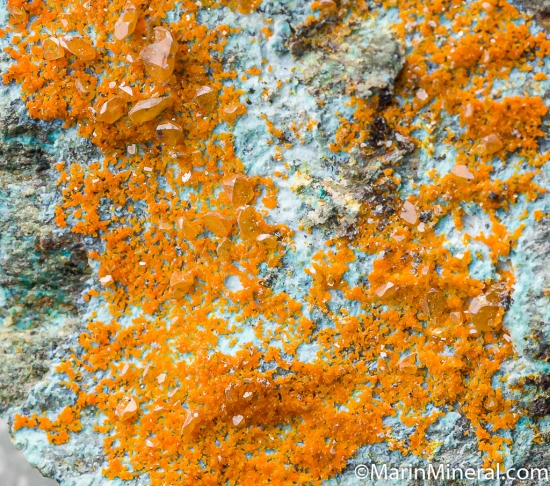 Wulfenite, Mimetite from Adelaida mine, San Antonio district, Vallenar, Huasco Province, Atacama Region, Chile [db_pics/pics/CT825d.jpg]