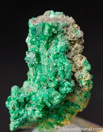Cuprian Adamite with Ferrilotharmeyerite from Tsumeb, Namibia [db_pics/pics/D642b.jpg]