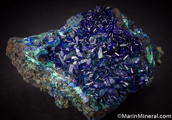 Azurite with Malachite from Liufengshan Mine, Anhui Province, China [db_pics/pics/J386a.jpg]