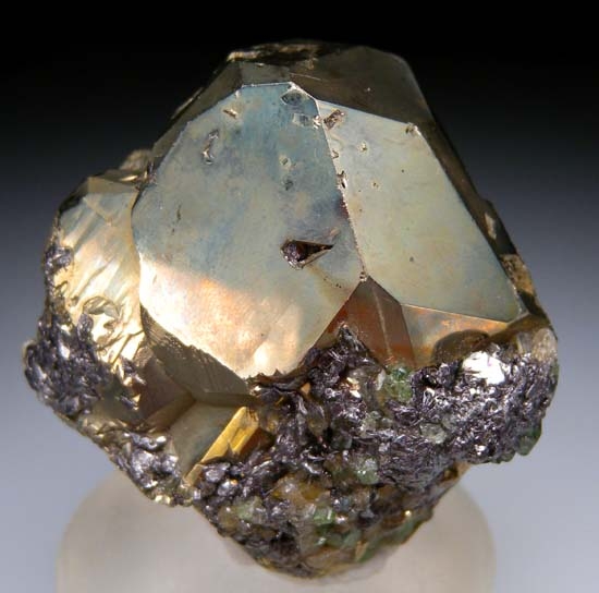 Pyrite with Tsavorite, Diopside from Merelani Hills, Arusha, Tanzania [db_pics/pics/J910aa.jpg]