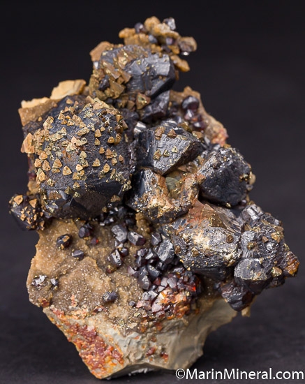 Chalcopyrite on Sphalerite from Baxter Springs, Picher Field, Tri-State District, Cherokee Co., Kansas, USA [db_pics/pics/K292a.jpg]
