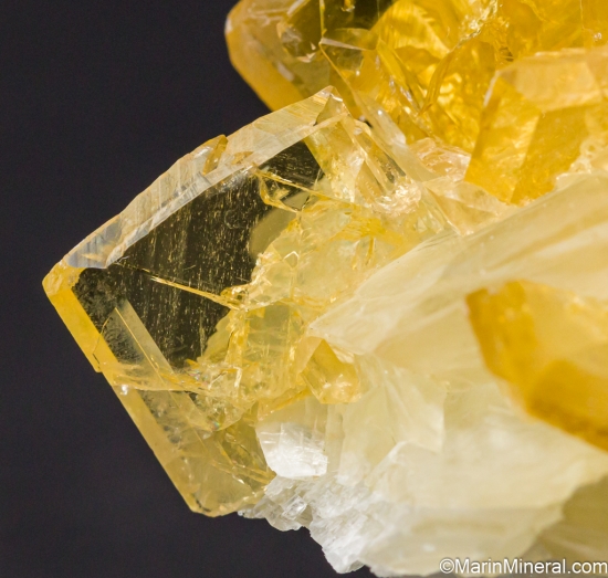 Barite on Calcite from Rustbucket Cavern, 1375 Level, Meikle Mine, Elko Co., Nevada, USA [db_pics/pics/LL112f.jpg]