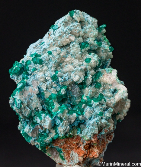Dioptase, Plancheite from Tsumeb, Namibia [db_pics/pics/LL130a.jpg]