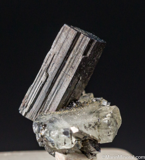 Enargite on Barite from Butte, Silver Bow Co. Montana, USA [db_pics/pics/LL241a.jpg]