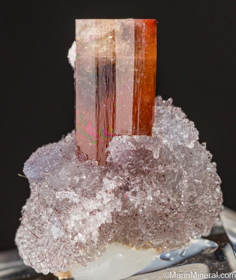 Topaz on Hyalite from Mina Veronica, El Copetillo, Villa GarcÃ­a Municipality, Zacatecas, Mexico [db_pics/pics/LL488a.jpg]