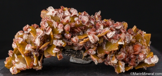 Calcite on Wulfenite from Defiance Mine, Gleeson, Cochise County, Arizona, USA [db_pics/pics/LL609a.jpg]