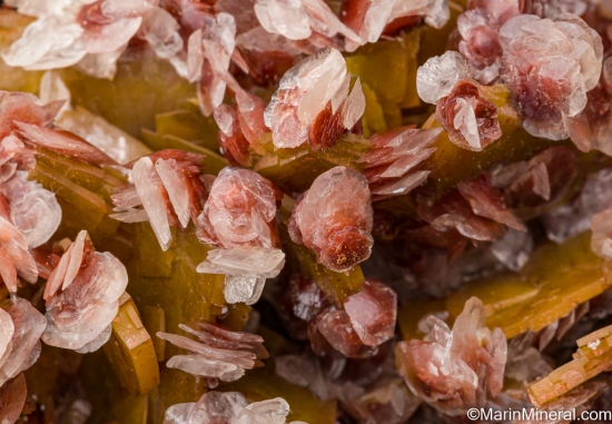 Calcite on Wulfenite from Defiance Mine, Gleeson, Cochise County, Arizona, USA [db_pics/pics/LL609k.jpg]