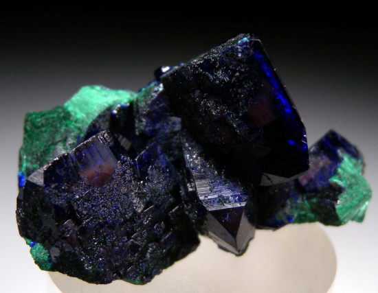 Azurite with Malachite from Milpillas Mine, Cuitaca, Sonora, Mexico [db_pics/pics/LL973b.jpg]