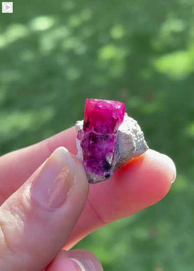 Red Beryl from Violet Claims, Wah Wah Mtns/. Beaver Co., Utah, USA [db_pics/pics/LP722.mp4]