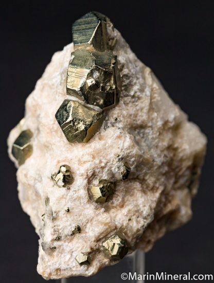 Pyrite in Talc from Oberdorf Lamming, near Bruck, Styria, Austria [db_pics/pics/M250a.jpg]