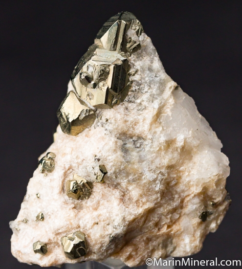 Pyrite in Talc from Oberdorf Lamming, near Bruck, Styria, Austria [db_pics/pics/M250b.jpg]