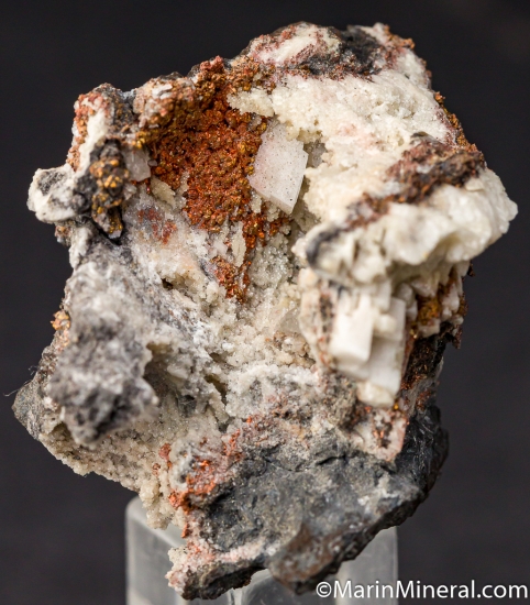 Copper with Calcite, Cerussite from Tsumeb, Namibia [db_pics/pics/M388a.jpg]