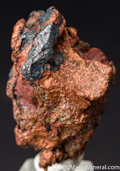 Silver on Copper from Escanaba, Michigan, USA [db_pics/pics/M411a.jpg]