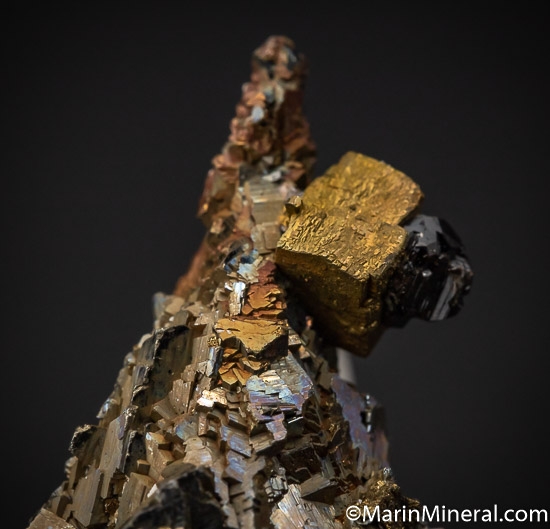 Arsenopyrite 'spaceship' with Chalcopyrite and Cassiterite from Panasquiera, Portugal [db_pics/pics/SM448b.jpg]