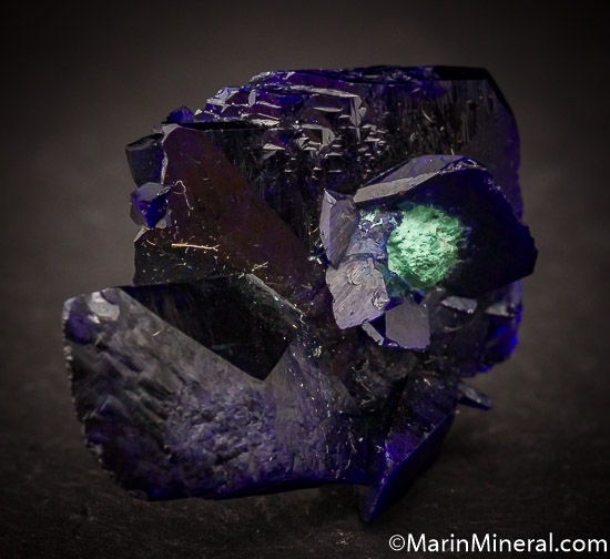 Azurite from Milpillas Mine, Cuitaca, Sonora, Mexico [db_pics/pics/SM818b.jpg]