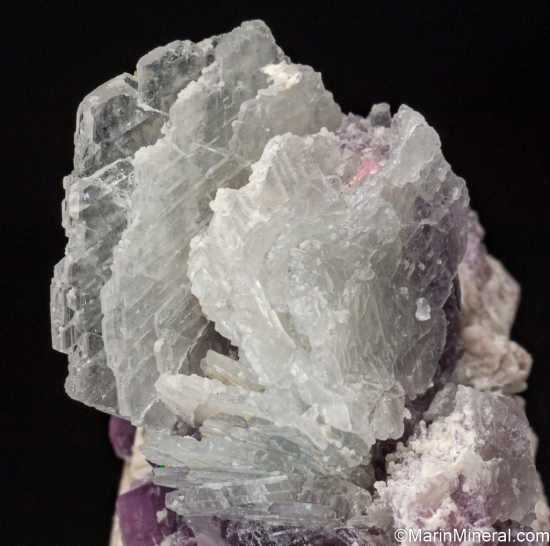 Lepidolite, Albite on Orthoclase from Himalaya Mine, Mesa Grande, San Diego Co., California, USA [db_pics/pics/ST403d.jpg]