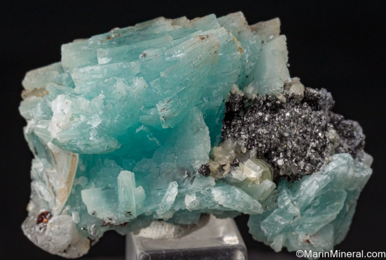 Prehnite with Graphite from Merelani Hills, Arusha, Tanzania [db_pics/pics/ST567a.jpg]