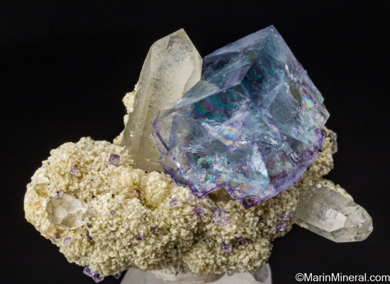 Fluorite with Quartz from Yaogangxian Mine, Hunan, China [db_pics/pics/ST570a.jpg]