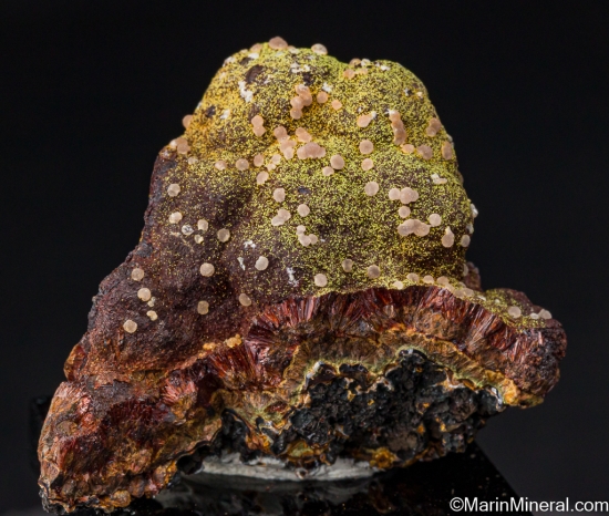 Kidwellite, Beraunite, Strengite from Three Oak Gap, Polk Co., Arkansas, USA [db_pics/pics/ST713a.jpg]