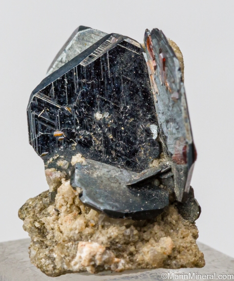 Rutile on Hematite from Cavradi Gorge, Curnera Valley, Grischun, Switzerland [db_pics/pics/ST896b.jpg]