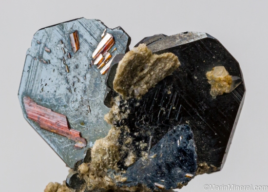 Rutile on Hematite from Cavradi Gorge, Curnera Valley, Grischun, Switzerland [db_pics/pics/ST896d.jpg]
