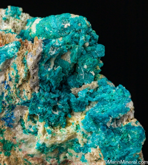 Caledonite, Cerussite, Brochantite from Rowley Mine, Theba, Maricopa Co., Arizona, USA [db_pics/pics/SV295d.jpg]