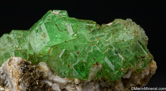 Tsavorite, Calcite, Diopside from Merelani Hills, Arusha, Tanzania [db_pics/pics/SV305c.jpg]