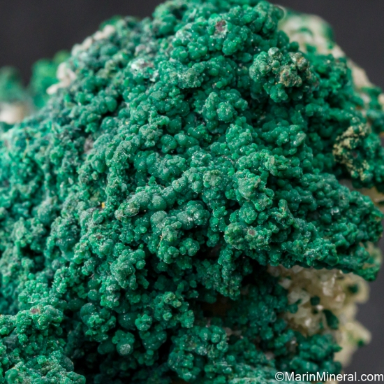 Rosasite on Calcite from Tsumeb, Namibia [db_pics/pics/SV338e.jpg]