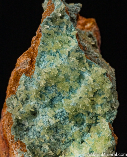 Senegalite on Turquoise from Mount Kouroudiako, Faleme River Basin, Senegal [db_pics/pics/SV467c.jpg]