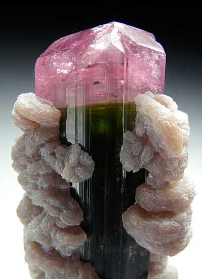 Lepidolite on Tourmaline from Nuristan, Afghanistan [db_pics/pics/a202b.jpg]