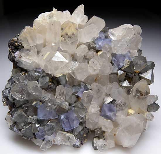 Fluorite, Quartz, Arsenopyrite from Yaogangxian Mine, Hunan, China [db_pics/pics/a911a.jpg]