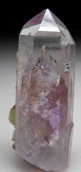 Prehnite on Quartz from Goboboseb Mountains, Brandberg District, Namibia [db_pics/pics/af195a.jpg]