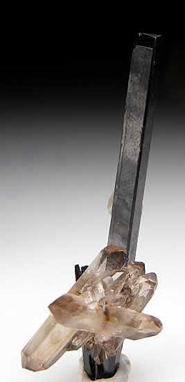 Quartz on Aegerine from Mt. Malosa, Zomba, Malawi [db_pics/pics/af394a.jpg]