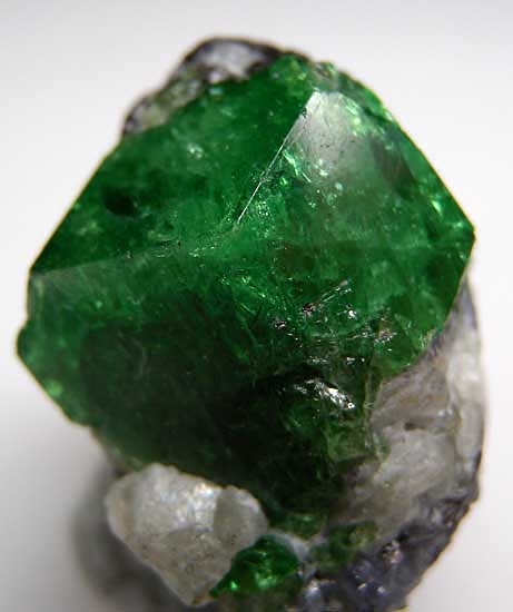 Tsavorite with Tanzanite from Merelani Hills, Lelatema Mtns., Arusha Region, Tanzania [db_pics/pics/af404a.jpg]