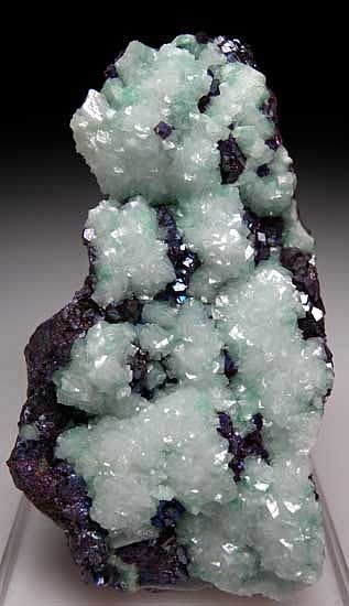 Cuprian Dolomite on Cuprite from Tsumeb, Namibia [db_pics/pics/af766a.jpg]