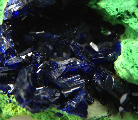 Azurite with Arsentsumebite from Tsumeb, Namibia [db_pics/pics/af842c.jpg]