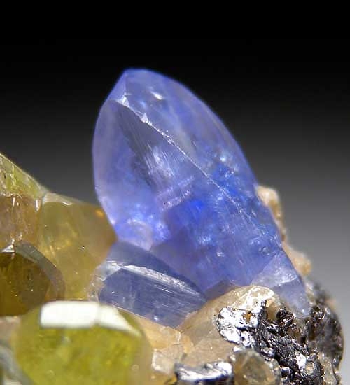 Tanzanite on Diopside from Merelani Hills, Arusha Region, Tanzania [db_pics/pics/af901b.jpg]