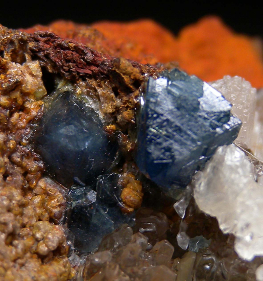 Scorodite with Selenite from Mina Oujela, Mapimi, Durango, Mexico [db_pics/pics/au146e.jpg]