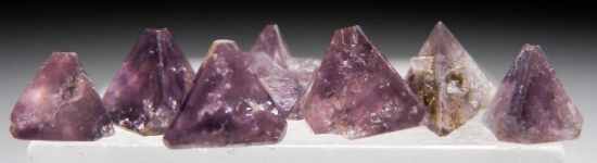 Chambersite (7 crystals) from Venice Salt Dome, Louisiana, USA [db_pics/pics/au365b.jpg]