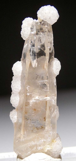 Calcite on Quartz from Merelani Hills, Arusha, Tanzania [db_pics/pics/au678a.jpg]