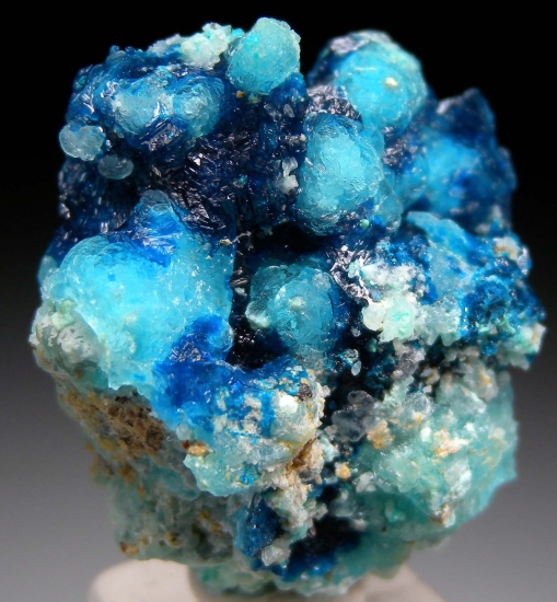 Veszelyite on Hemimorphite from Palabanda quarries, Mfouati, Bouenza Department, Republic of the Congo [db_pics/pics/au809a.jpg]