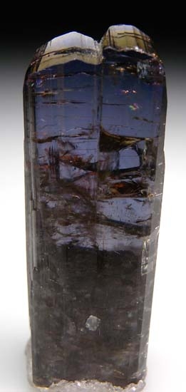 Calcite on Tanzanite from Merelani Hills, Arusha, Tanzania [db_pics/pics/b148a.jpg]