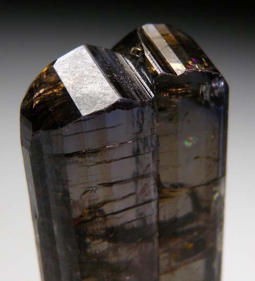 Calcite on Tanzanite from Merelani Hills, Arusha, Tanzania [db_pics/pics/b148b.jpg]