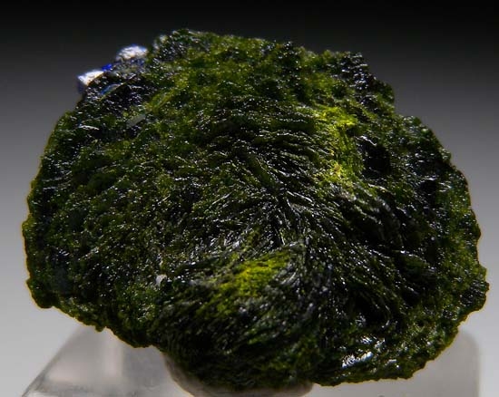 Azurite on Volborthite from Volborthite Pocket, Milpillas Mine, Cuitaca, Sonora, Mexico [db_pics/pics/b297b.jpg]