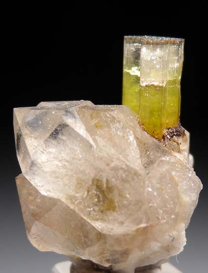 Elbaite on Quartz from Elba Island, Italy [db_pics/pics/b554a.jpg]