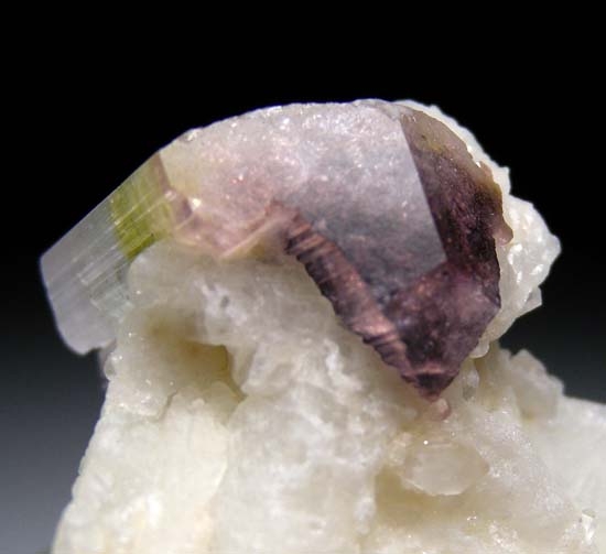 Elbaite on Albite from Stak Nala, Skardu District, Pakistan [db_pics/pics/b750c.jpg]