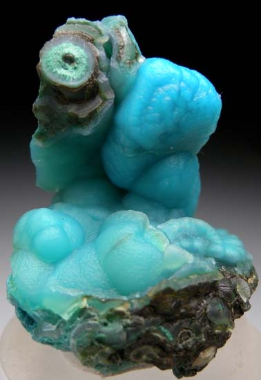 Chrysocolla after Azurite from Live Oak Mine, Inspiration, Gila Co., Arizona, USA [db_pics/pics/b858b.jpg]